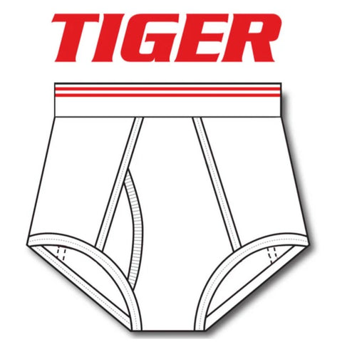 Boys Double Red Line Double Seat Briefs