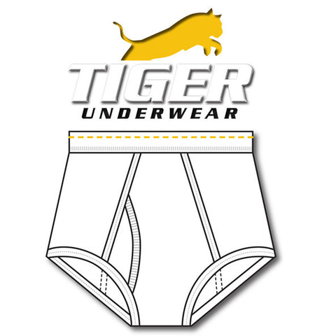 Boys Gold Dash Double Seat Brief - Tiger Underwear