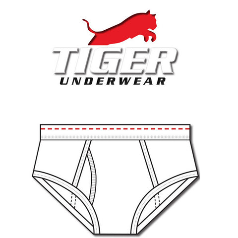 Men's Poly/Cot Mid Rise Double-Seat - Tiger Underwear