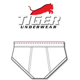 Men's Poly/Cot Mid Rise Double-Seat - Tiger Underwear