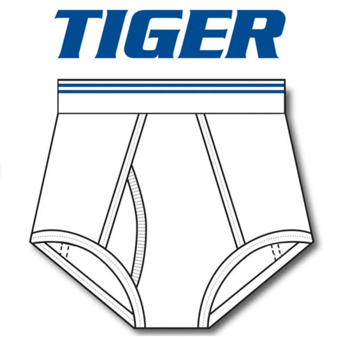 Men's Double Blue Line Double Seat Briefs
