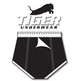 Men's All Black Double Seat Brief - Tiger Underwear