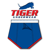Boys Blue with Red Trim Training Brief - Tiger Underwear