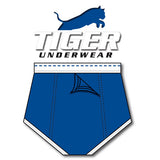 Men's Blue/White Trim Training Brief - Tiger Underwear