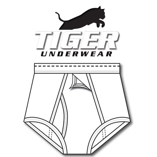 Boys Black Dash Training Brief - Tiger Underwear