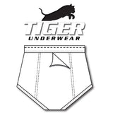 Men's Black Dash Double Seat Brief - Tiger Underwear