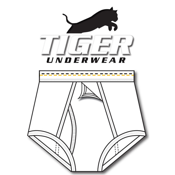 Mens Gold and Black Dash Training Brief - Tiger Underwear