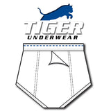 Men's Blue Dash Double Seat Brief - Tiger Underwear