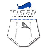 Boy's Double Blue Zigzag Trainers - Tiger Underwear