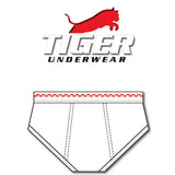 Men's Double Red Dash Mid-Rise Briefs - Tiger Underwear