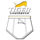Boys Gold Dash Double Seat Brief - Tiger Underwear