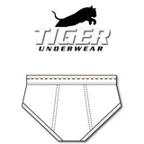 Men's Gold and Black Dash Mid-Rise Briefs - Tiger Underwear