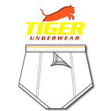 Mens Orange and Yellow Dash Training Brief - Tiger Underwear