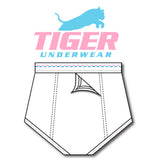 Boys Pink and Blue Dash Training Brief - Tiger Underwear