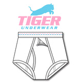 Boys Pink and Blue Dash Training Brief - Tiger Underwear