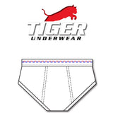 Men's Red and Blue Dash Mid-Rise Briefs - Tiger Underwear