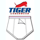 Mens Red and Blue Line Double Seat Briefs - Tiger Underwear