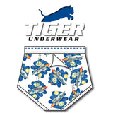 Men's Rocket Print Double Seat Brief - Tiger Underwear