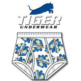 Men's Rocket Print Double Seat Brief - Tiger Underwear