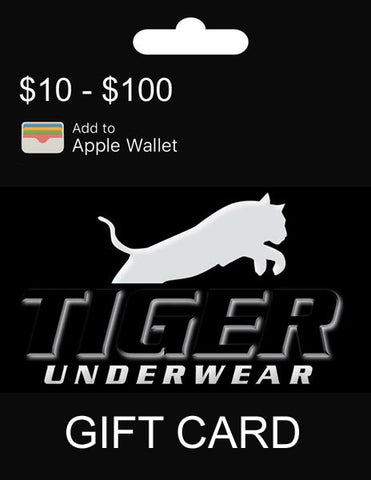 Tiger Underwear Gift Card - Tiger Underwear