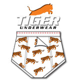Boys Tiger Print Double Seat Brief - Tiger Underwear