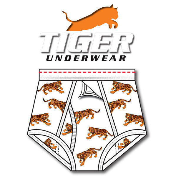 Mens tiger print underwear store