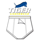 Men's Yellow and Navy Zigzag Double-Seat Briefs - Tiger Underwear