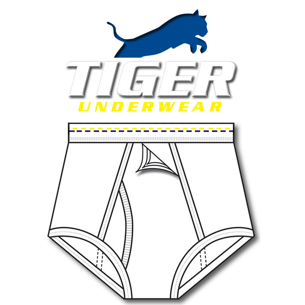 Boy's Yellow and Navy Zigzag Trainers - Tiger Underwear